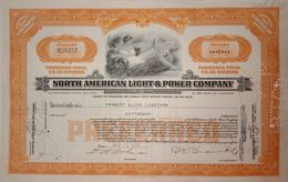 Share Certificate, Electricity, Bulb USA - Electricité & Gaz