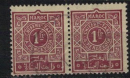 MAROC    N° YVERT  :    TAXE  33 X 2    (1)       OBLITERE       ( O 02/55 ) - Timbres-taxe