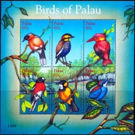 BIRDS OF PALAU- MS-SCARCE-MNH-M-204 - Specht- & Bartvögel