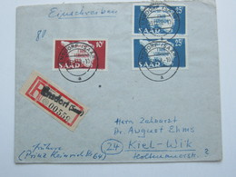 1948 , Einschreiben Aus  ENSDORF Mit Not-R-Zettel - Covers & Documents