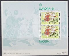 Europa Cept 1981 Madeira  M/s ** Mnh (37679) - 1981