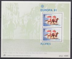 Europa Cept 1981 Azores M/s ** Mnh (37680) - 1981