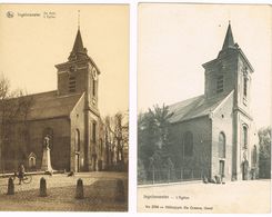 INGELMUNSTER - 2 Postkaarten - "De Kerk" En "L'Eglise"  ,  Rond 1940 En 1920 - Ingelmunster