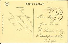 CP De GAND (gent ) " Eglise St-Nicolas Et Panorama " Avec Cachet CORRESPONDANCE PRIVEE ARMEE BELGE . - Briefe U. Dokumente