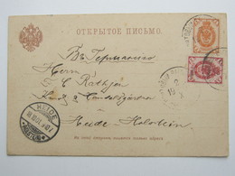 1901 , Ganzsache Nach HEIDE - Interi Postali