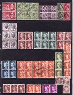 Australia - Queen Elizabeth Predecimal & Decimal Multiples Used - Hojas, Bloques & Múltiples