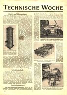Technische Woche / Artikel, Entnommen Aus Zeitschrift / 1913 - Pacchi