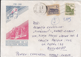 FRENCH REVOLUTION ANNIVERSARY, SPECIAL COVER, 1993, ROMANIA - Rivoluzione Francese