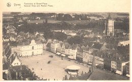 Ypres - Leper - CPA - Panorama Et Grand'Place - Andere & Zonder Classificatie