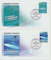 Polynésie Française 2004 Technologies De L'information 719-720 - FDC