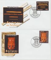 Polynésie Française 2005 Instruments De Musique 752-753 - FDC