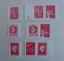 Timbres Auto-adhésif Semeuse De Roty/ Marianne D'Alger /de Dulac **année 2003/2004/2005  N°36/43/66/P36/P43/P66 - Ungebraucht