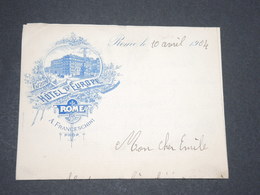 Delcampe - ITALIE - Papier à Entête De L 'Hôtel De L 'Europe De Rome En 1904  - L 13426 - Sammlungen