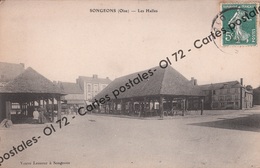 CPA - Oise > Songeons - Les Halles - Animée - Songeons