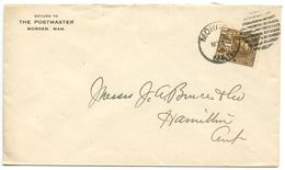 Canada 1918 Cover Morden, Manitoba To Hamilton Ontario, Scott MR4 War Tax - Storia Postale