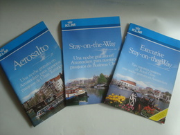 KLM. AEROSALTO + STAY-ON-THE-WAY + EXECUTIVE STAY-ON-THE-WAY - HOLLAND, 1990 APROX. SPANISH TEXT. - Advertisements