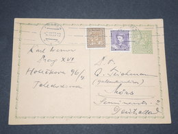 TCHÉCOSLOVAQUIE - Entier Postal + Complément De Prague En 1933 - L 13478 - Postales