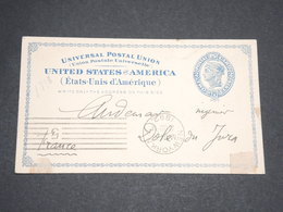 ETATS UNIS - Entier Postal De New York Pour La France En 1892 - L 13493 - ...-1900