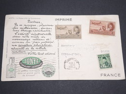 EGYPTE - Carte Commerciale Ionyl Pour La France En 1951 - L 13512 - Covers & Documents