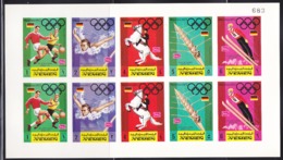 Yemen Mutawakelite Jeux Olympique De Munich Tp De 1971, 2  Feuillets ND Y&T N° MNH ** Cote 30 € Départ 67 % - Summer 1972: Munich