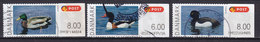 Denmark 2011 Mi. 58-60 Automatmarken ATM Frama Labels Bird Vogel Oiseau Ducks Gravand Gråand Troldand Complete Set - Automatenmarken [ATM]