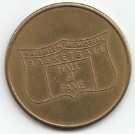 Basketball / Sport / Medal / NAISMITH MEMORIAL BASKETBALL HALL OF FAME / Springfield / Souvenir Token Coin - Bekleidung, Souvenirs Und Sonstige