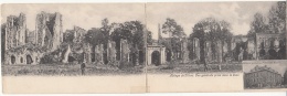 Villers-La-Ville -  Abbaye De Villers - Vue Générale Prise De La Cour - Carte Double (rare) - Villers-la-Ville