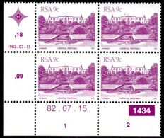 South Africa - 1982 Architecture Definitive 9c Control Block 1434 82.07.15 (**) # SG 519 , Mi 609I - Blocks & Sheetlets