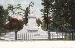 New York City Bronx Park Heine Monument - Bronx