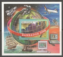 BARBADOS   2000  MILLENIUM SOUVENIR SHEET  MU -MNH - Barbados (1966-...)