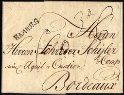 HAMBURG VORPHILA 1790, HAMBURG, L1 Auf Brief Nach Bordeaux, Pracht - Prephilately