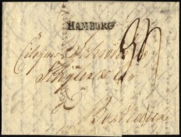 HAMBURG 1798, HAMBURG, L1 Auf Forwarded-Brief Nach Stettin über Hamburg Nach Bordeaux, Agent.: Biacone & Lohmann, Pracht - Prephilately