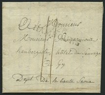 HAMBURG 1812, 128 HAMBOURG, L2 Auf Kleinem Brief Nach Frankreich, Pracht - Prephilately