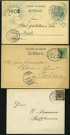 BAHNPOST Bochhorn-Ellenserdamm (Zug 205 Und 2x 209), 1897-1901, 3 Belege Fast Nur Pracht - Macchine Per Obliterare (EMA)