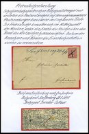 BAHNPOST Bahnpost Mit Federstrichentwertung, 9 Verschiedene Belege Von Ca. 1871-1883, Meist Pracht - Maschinenstempel (EMA)