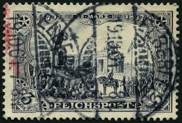 Dt. Reich 65I O, 1900, 3 M. Reichspost, Type I, Pracht, Mi. 60.- - Autres & Non Classés