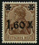 Dt. Reich 154IIb **, 1921, 1.60 M. Auf 5 Pf. Braun, Stumpfer Aufdruck, Pracht, Gepr. Winkler, Mi. 1200.- - Usados