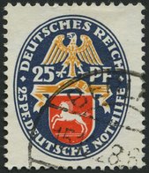 Dt. Reich 428Y O, 1928, 25 Pf. Nothilfe, Wz. Liegend, Pracht, Mi. 65.- - Gebraucht