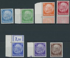 Dt. Reich 467-73 **, 1932, Hindenburg, Postfrischer Prachtsatz, Mi. 170.- - Gebraucht