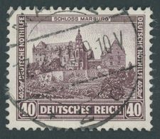 Dt. Reich 478 O, 1932, 40 Pf. Schloss Marburg, Pracht, Gepr. A. Schlegel, Mi. 85.- - Usati