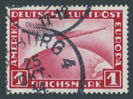 Dt. Reich 496 O, 1933, 1 RM Chicagofahrt, Normale Zähnung, Pracht, Gepr. Peschl, Mi. 500.- - Other & Unclassified