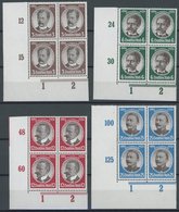 Dt. Reich 540-43 VB **, 1934, Kolonialforscher In Linken Unteren Eckrandviererblocks, Postfrisch, Pracht - Sonstige & Ohne Zuordnung