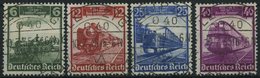 Dt. Reich 580-83 O, 1935, 100 Jahre Eisenbahn Mit Zentrischen Ersttagsstempeln, Prachtsatz - Other & Unclassified