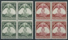 Dt. Reich 586/7 VB **, 1935, Nürnberger Parteitag In Viererblocks, Postfrisch, Pracht, Mi. 100.- - Sonstige & Ohne Zuordnung