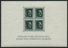 Dt. Reich Bl. 7 **, 1937, Block Hitler, Pracht, Mi. 70.- - Sonstige & Ohne Zuordnung