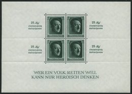 Dt. Reich Bl. 9 **, 1937, Block Kulturspende, Pracht, Mi. 320.- - Other & Unclassified