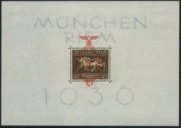 Dt. Reich Bl. 10 *, 1937, Block München-Riem, Einzelmarke Postfrisch, Pracht - Other & Unclassified