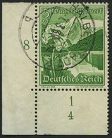 Dt. Reich 677 O, 1938, 5 Pf. Zell Am See, Untere Linke Bogenecke Mit Form-Nr. 4, Pracht - Autres & Non Classés