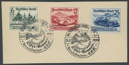 Dt. Reich 695-97 BrfStk, 1939, Nürburgring-Rennen Mit Sonderstempel Auf Briefstück, Mi. (100.-) - Other & Unclassified