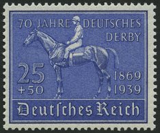 Dt. Reich 698 **, 1939, 25 Pf. Deutsches Derby, Pracht, Mi. 80.- - Sonstige & Ohne Zuordnung